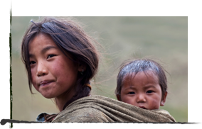 enfants réfugiés du Tibet